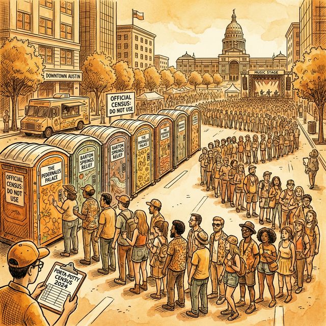 The SXSW Porta-Potty Census: What 1,200 Plastic Toilets Say About Late Capitalism